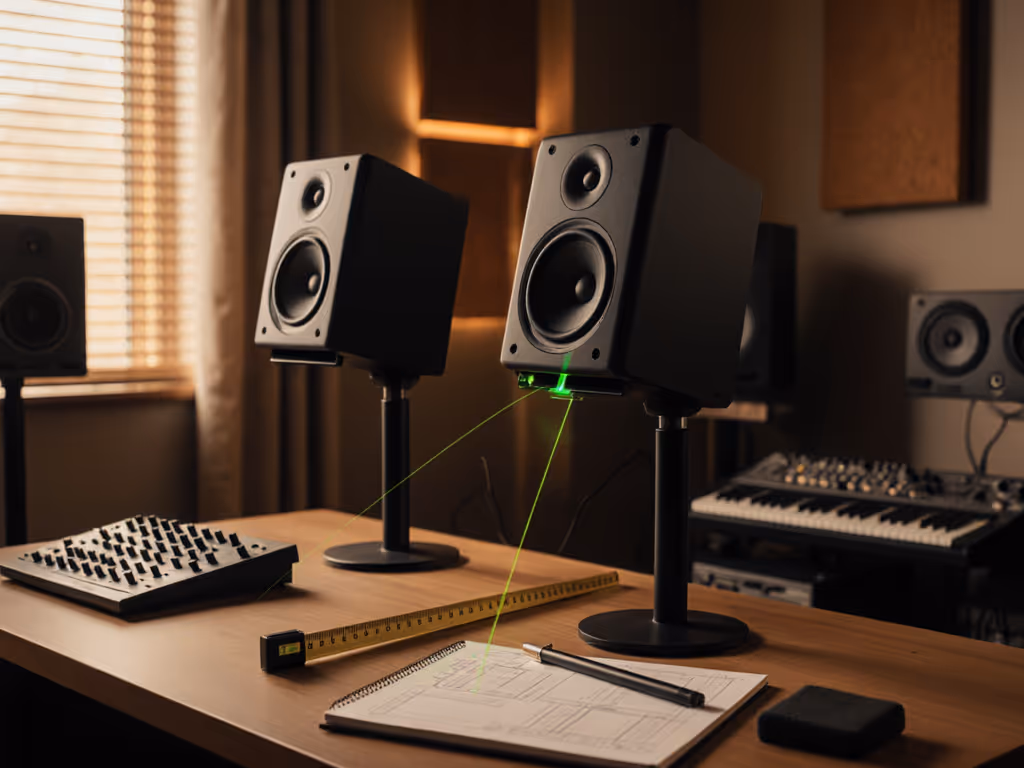 Stop Desk Reflections: Ideal Studio Monitor Height Guide