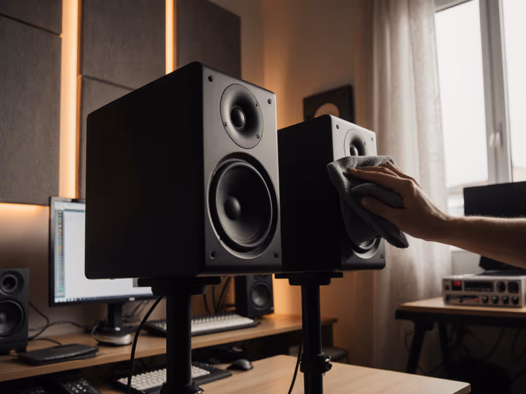 Clean Studio Monitors: Protect Sound Accuracy Long-Term