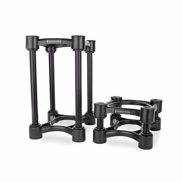 IsoAcoustics Iso-Stand Series Speaker Isolation Stands with Height & Tilt Adjustment: Iso-130 (5.1" x 6”) Pair